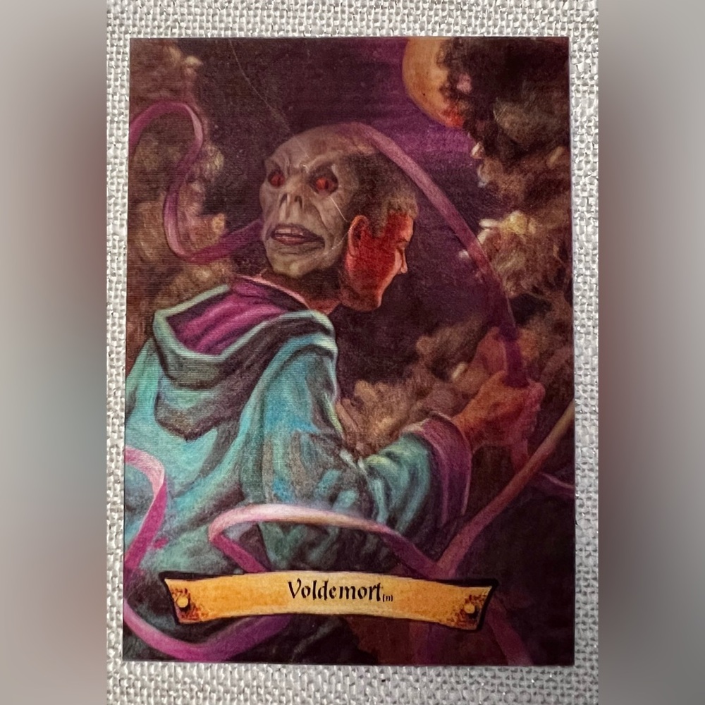 2004 HARRY POTTER chocolate frog lenticular card RARE #10/12 Voldemort